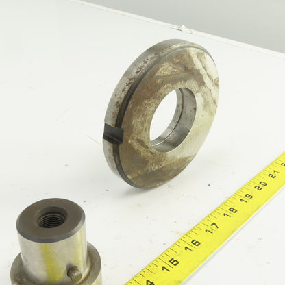 UP 2.1250" Crowned Round Holepunch & Die 2.143" CNC Turret 4.940" OD Slug Free