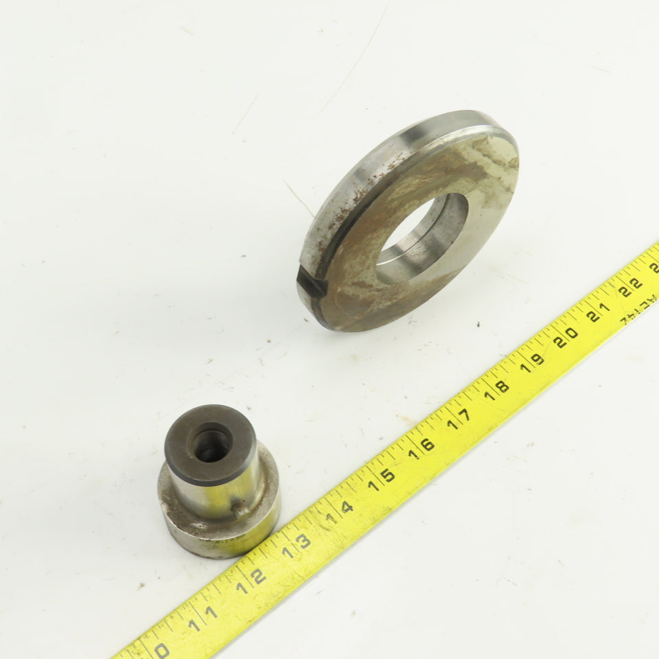UP 2.1250" Crowned Round Holepunch & Die 2.143" CNC Turret 4.940" OD Slug Free