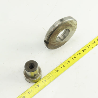UP 2.1250" Crowned Round Holepunch & Die 2.143" CNC Turret 4.940" OD Slug Free