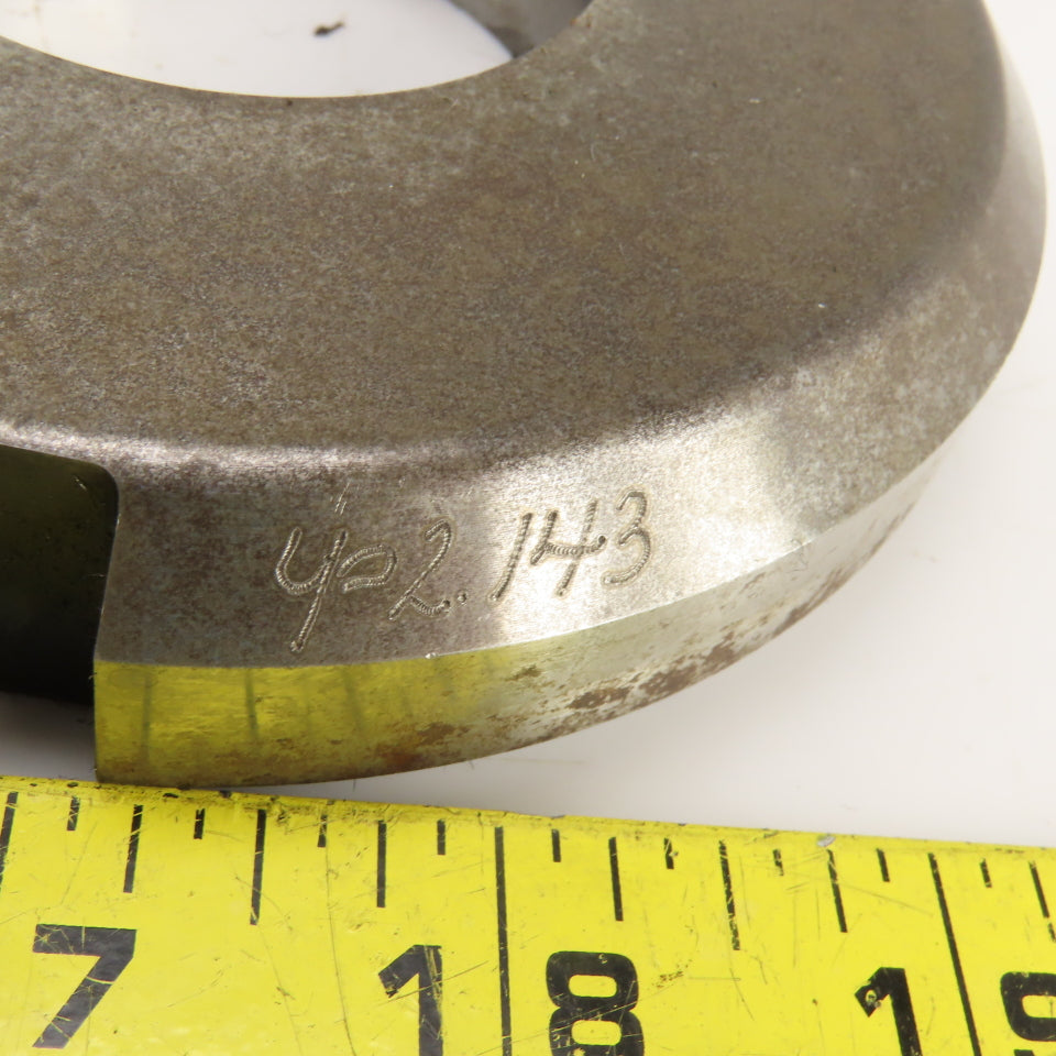 UP 2.1250" Crowned Round Holepunch & Die 2.143" CNC Turret 4.940" OD Slug Free