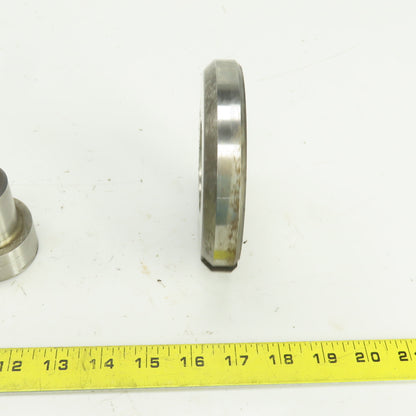 UP 2.1250" Crowned Round Holepunch & Die 2.143" CNC Turret 4.940" OD Slug Free