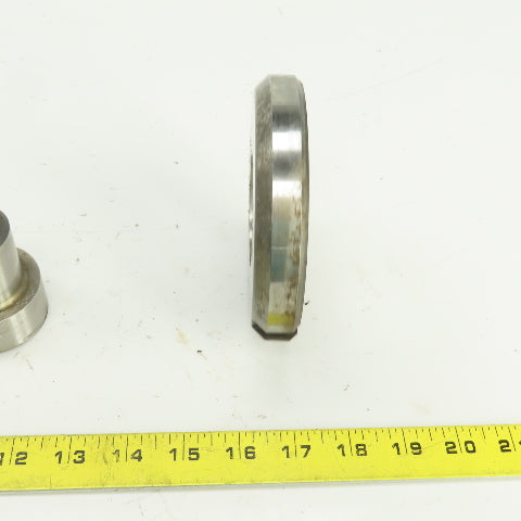 UP 2.1250" Crowned Round Holepunch & Die 2.143" CNC Turret 4.940" OD Slug Free