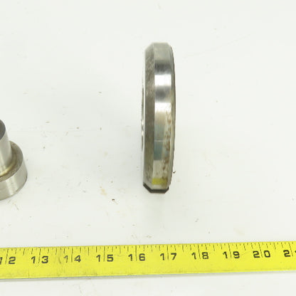 UP 2.1250" Crowned Round Holepunch & Die 2.143" CNC Turret 4.940" OD Slug Free