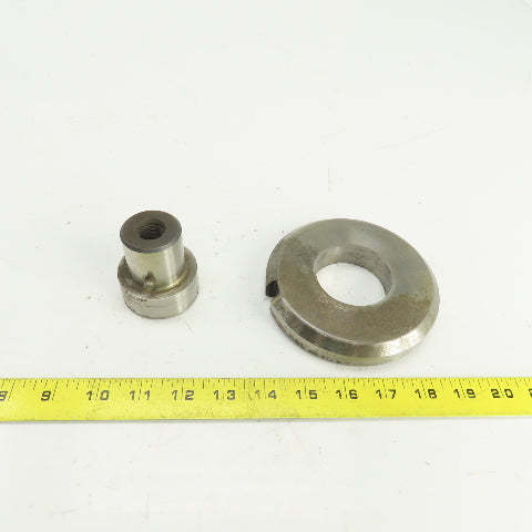 UP 2.1250" Crowned Round Holepunch & Die 2.143" CNC Turret 4.940" OD Slug Free