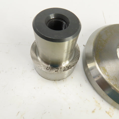 UP 2.1250" Round Crowned Holepunch & Die 2.143" CNC Turret 4.940" OD Slug Free