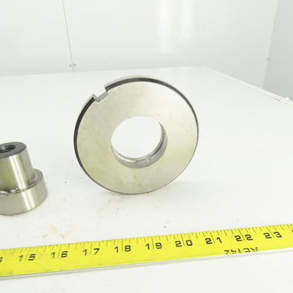UP 2.1250" Round Crowned Holepunch & Die 2.143" CNC Turret 4.940" OD Slug Free