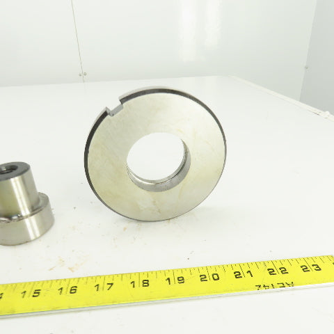UP 2.1250" Round Crowned Holepunch & Die 2.143" CNC Turret 4.940" OD Slug Free
