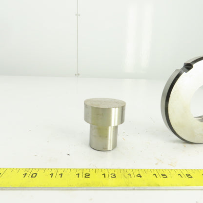 UP 2.1250" Round Crowned Holepunch & Die 2.143" CNC Turret 4.940" OD Slug Free