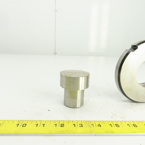 UP 2.1250" Round Crowned Holepunch & Die 2.143" CNC Turret 4.940" OD Slug Free