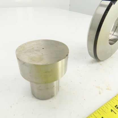 UP 2.1250" Round Crowned Holepunch & Die 2.143" CNC Turret 4.940" OD Slug Free
