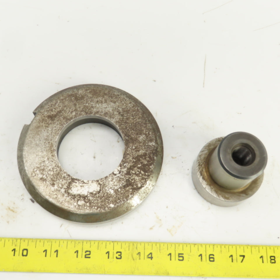 UP 2.250" Round Crowned Holepunch & Die 2.268" CNC Turret 4.940" OD Slug Free