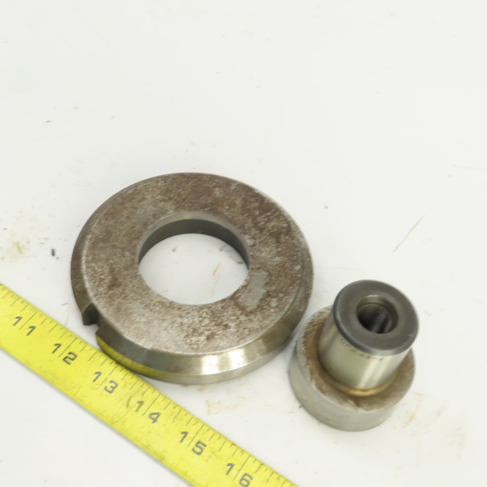 UP 2.250" Round Crowned Holepunch & Die 2.268" CNC Turret 4.940" OD Slug Free