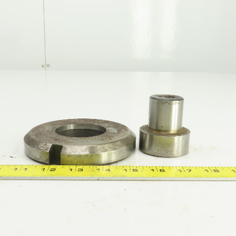 UP 2.250" Round Crowned Holepunch & Die 2.268" CNC Turret 4.940" OD Slug Free