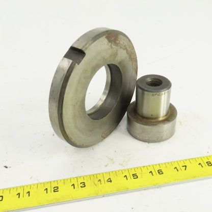 UP 2.250" Round Crowned Holepunch & Die 2.268" CNC Turret 4.940" OD Slug Free