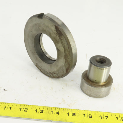 UP 2.250" Round Crowned Holepunch & Die 2.268" CNC Turret 4.940" OD Slug Free
