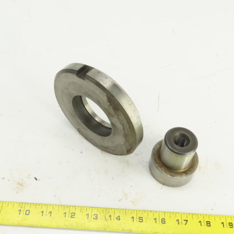 UP 2.250" Round Crowned Holepunch & Die 2.268" CNC Turret 4.940" OD Slug Free