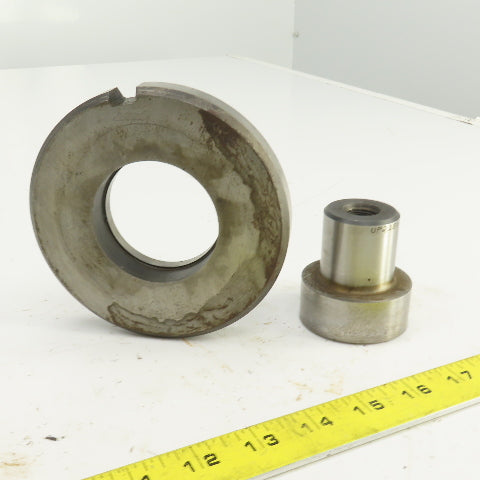 UP 2.250" Round Crowned Holepunch & Die 2.268" CNC Turret 4.940" OD Slug Free