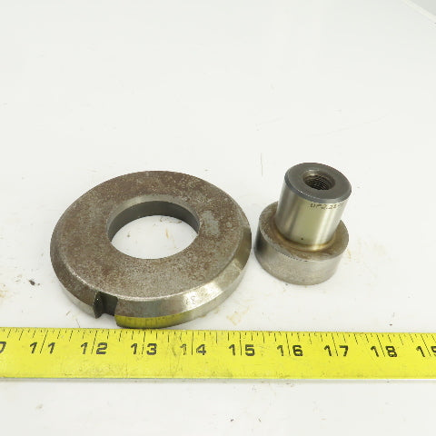 UP 2.250" Round Crowned Holepunch & Die 2.268" CNC Turret 4.940" OD Slug Free
