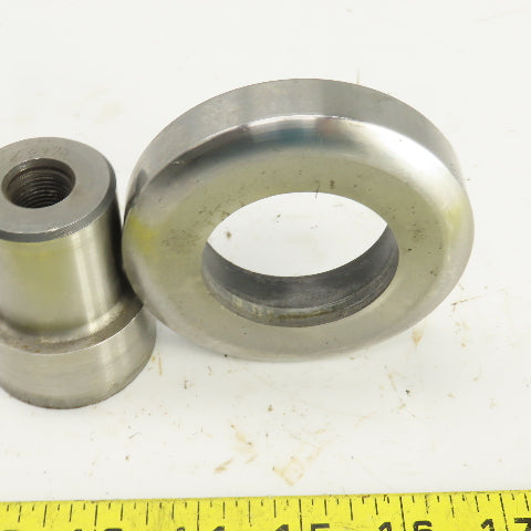 UP 1.9375" Round Holepunch & Die 1.950" CNC Turret 3.500" OD Slug Free