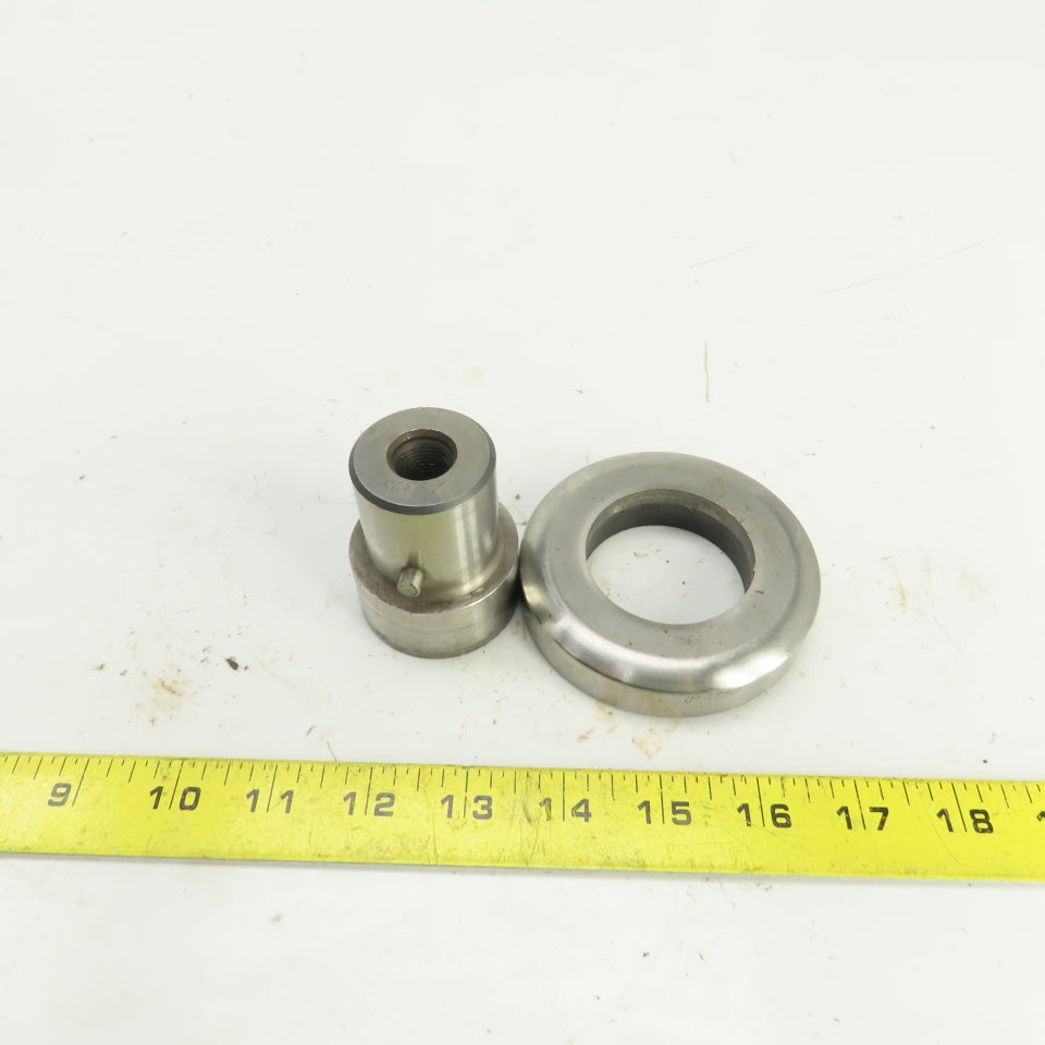 UP 1.9375" Round Holepunch & Die 1.950" CNC Turret 3.500" OD Slug Free