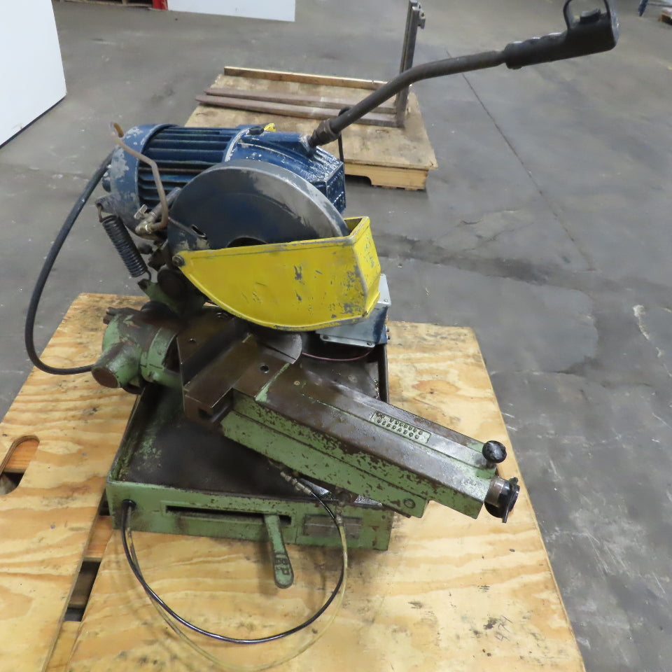 Brown Master 10" Manual Cold Cut Miter Metal Saw 208-230/460V 3Ph W/Power Clamp