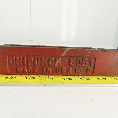Unipunch 5051 Strippit P Punch Die Tooling Press Brake 8-1/8" OAL 1/2" Post