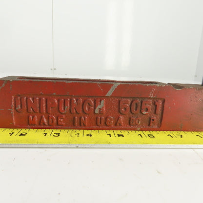 Unipunch 5051 Strippit P Punch Die Tooling Press Brake 8-1/8" OAL 1/2" Post