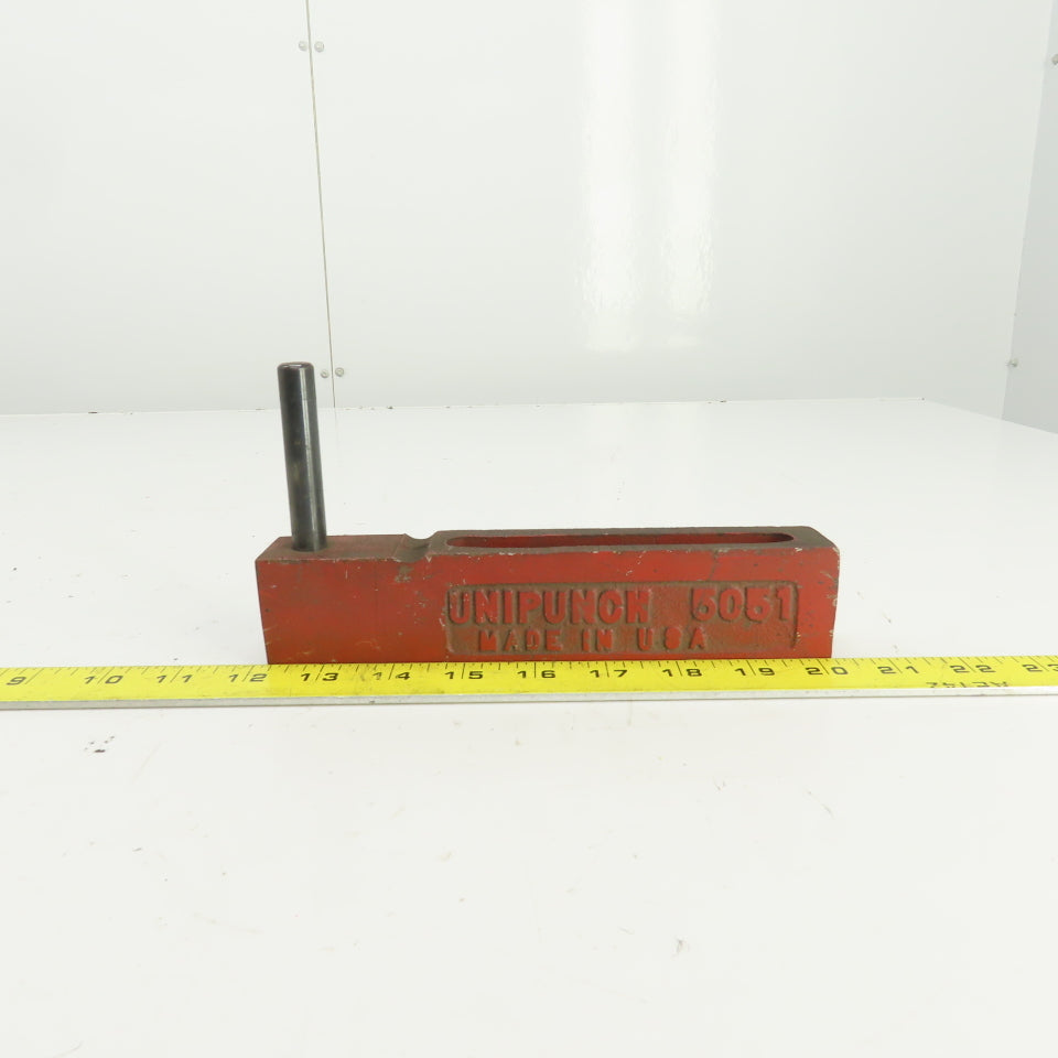 Unipunch 5051 Strippit P Punch Die Tooling Press Brake 8-1/8" OAL 1/2" Post
