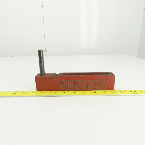 Unipunch 5051 Strippit P Punch Die Tooling Press Brake 8-1/8" OAL 1/2" Post