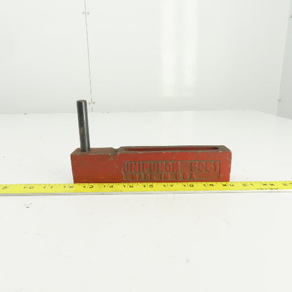 Unipunch 5051 Strippit P Punch Die Tooling Press Brake 8-1/8" OAL 1/2" Post