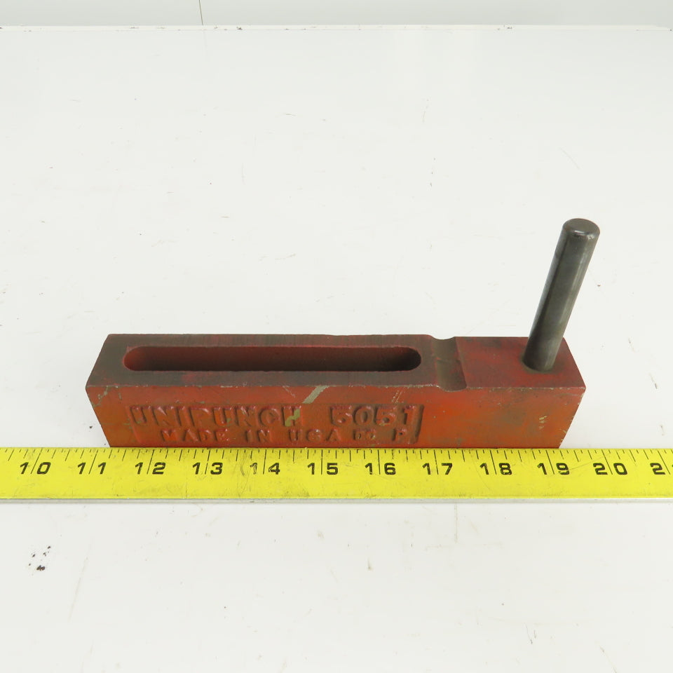 Unipunch 5051 Strippit P Punch Die Tooling Press Brake 8-1/8" OAL 1/2" Post
