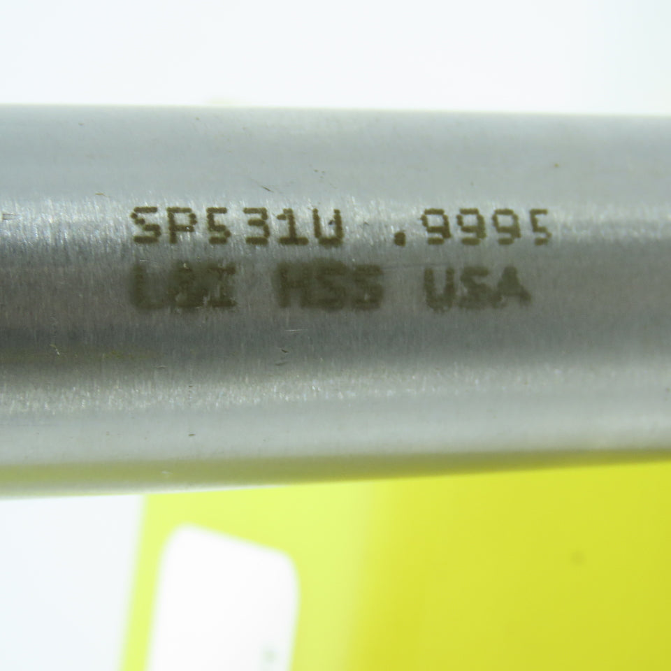 L & I .9995" Chucking Reamer 8 Flute #3 Morse Taper Shank 2-3/4" LOC 10-1/2" OAL