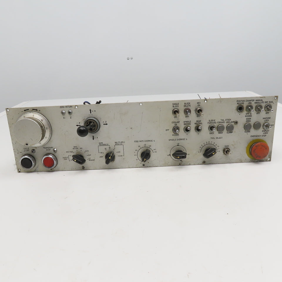 Izumi 41-10652 4 Axis CNC Lathe 12 Tool Turret Machine Operator Key Switch Board