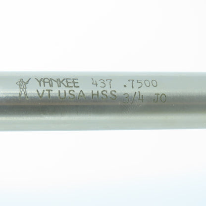 Yankee 3/4" Extended Length Chucking Reamer 8 Flute #2 Morse Taper Shank 24" OAL