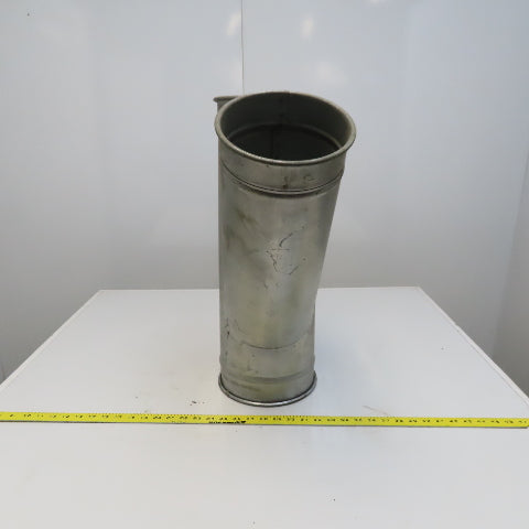 8" x 7" x 7" Quick-Clamp Rolled Edge Duct Wye Joint Galvanized Steel 23" OAL