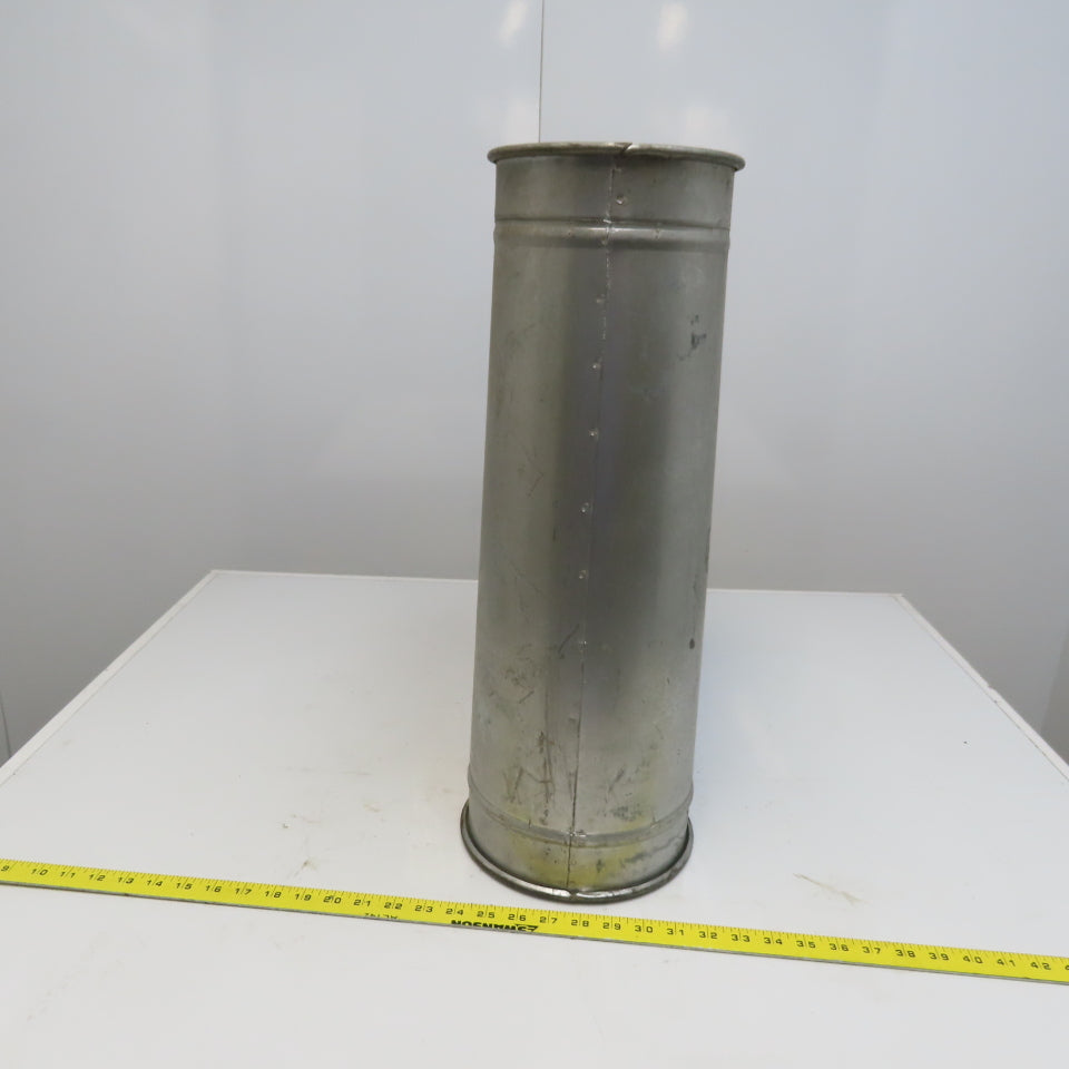 8" x 7" x 7" Quick-Clamp Rolled Edge Duct Wye Joint Galvanized Steel 23" OAL