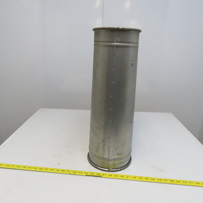 8" x 7" x 7" Quick-Clamp Rolled Edge Duct Wye Joint Galvanized Steel 23" OAL