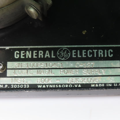 General Electric 3N8100PS104C1 Logic MAGN. Power Supply