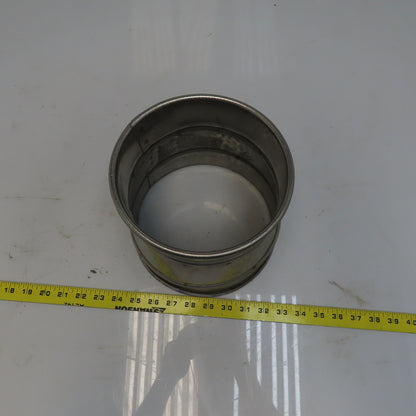 8" x 4" Stainless Steel Quick-Clamp Rolled Edge Duct Reducer