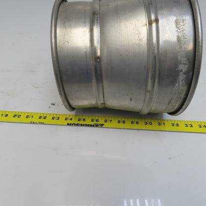 8" x 4" Stainless Steel Quick-Clamp Rolled Edge Duct Reducer