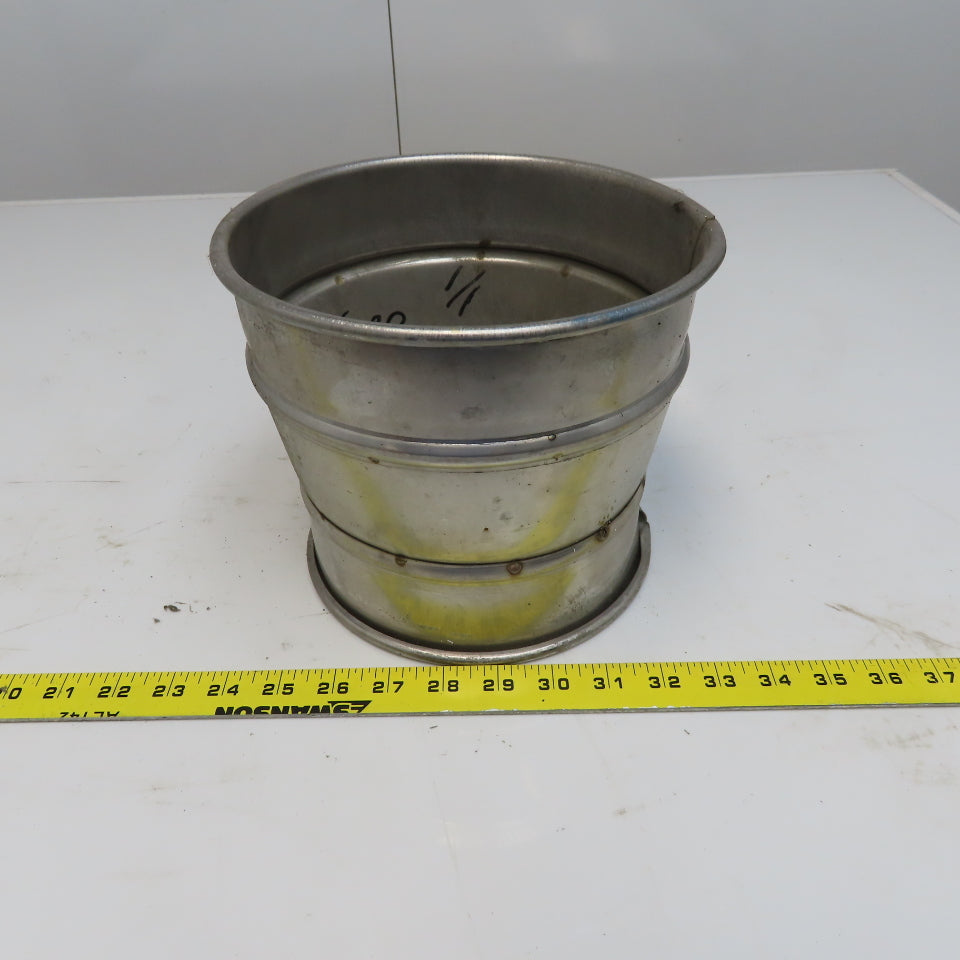 8" x 4" Stainless Steel Quick-Clamp Rolled Edge Duct Reducer
