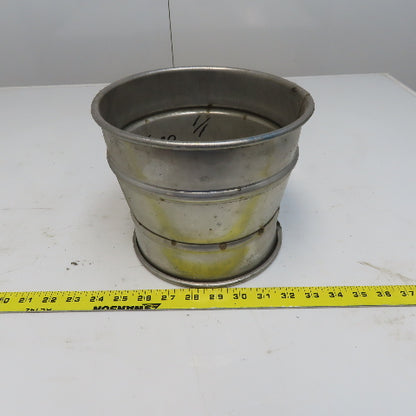 8" x 4" Stainless Steel Quick-Clamp Rolled Edge Duct Reducer