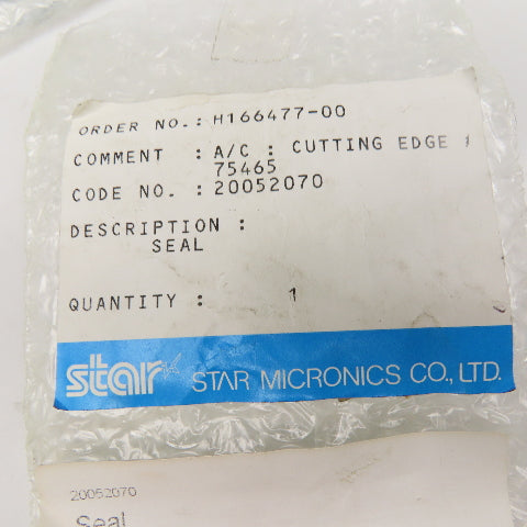 Star Micronics 20051070 Cutting Edge Seal 75465 Lot Of 2