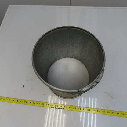 Quick-Clamp Rolled Edge Duct Nipple 10" Dia x 11" Galvanized Steel W/Clamp