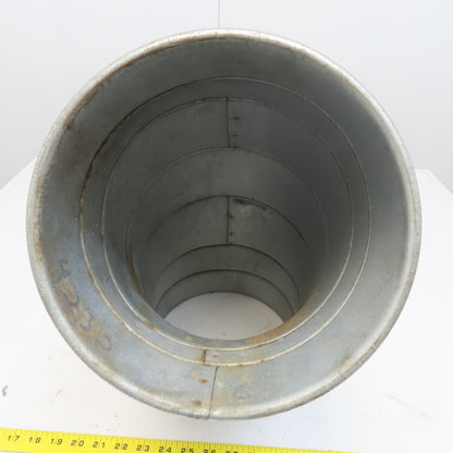 8" Diam Quick-Clamp Rolled Edge Duct 60° Elbow Galvanized Steel