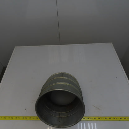 8" Diam Quick-Clamp Rolled Edge Duct 60° Elbow Galvanized Steel