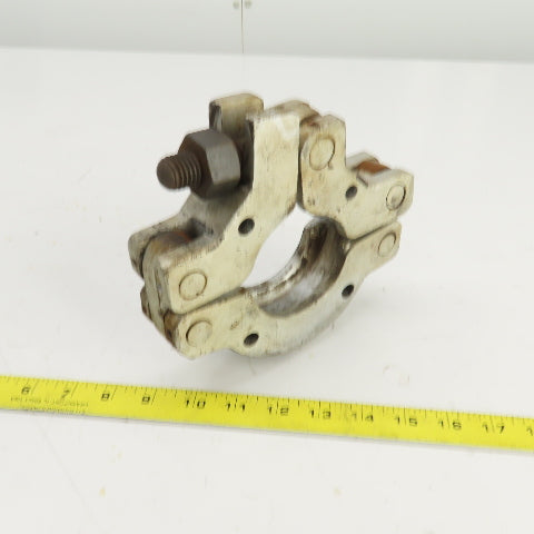 3" ID Steel Hinged Quick Connect Coupling 1-1/4" Hex Head Tightener