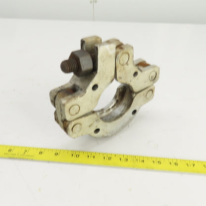 3" ID Steel Hinged Quick Connect Coupling 1-1/4" Hex Head Tightener