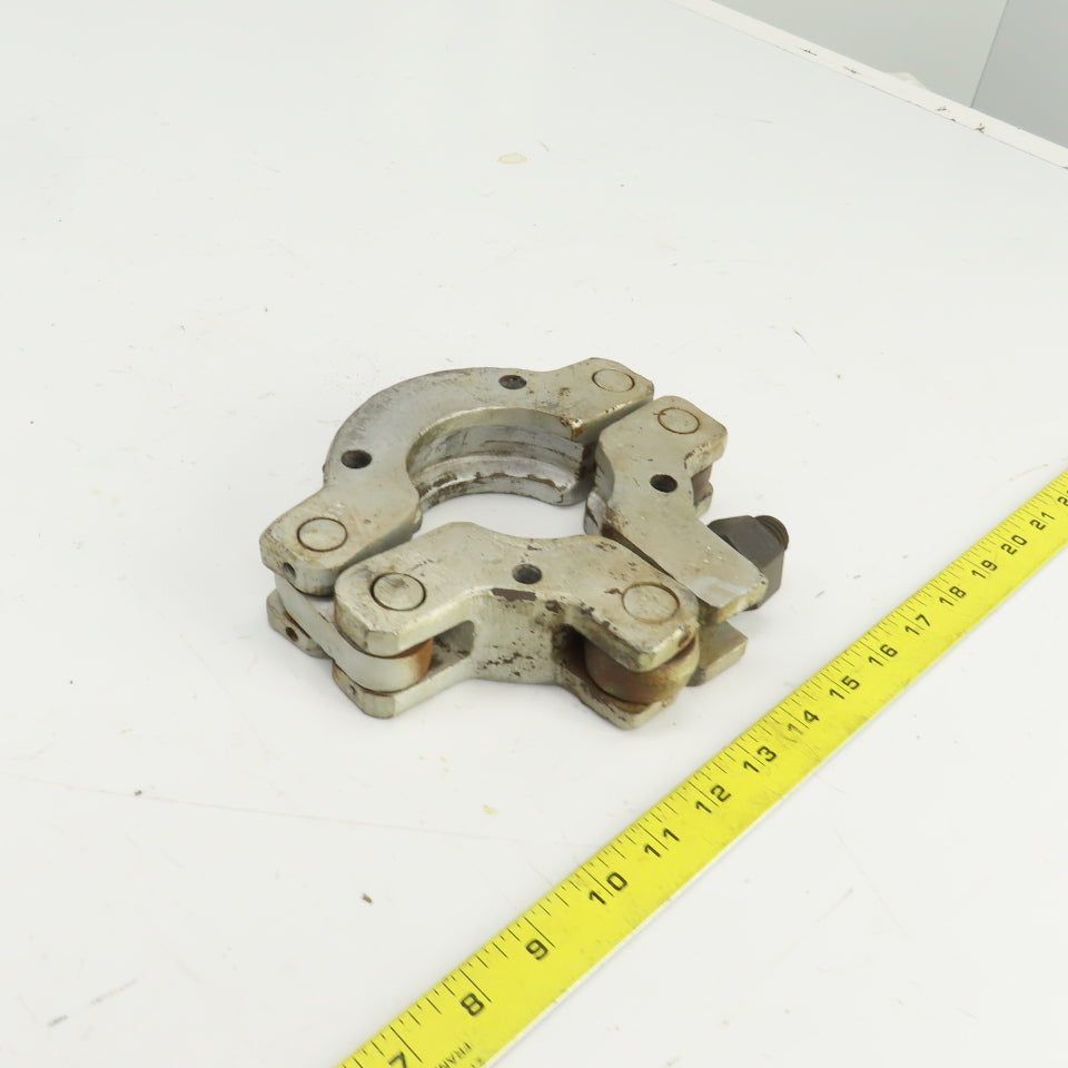 3" ID Steel Hinged Quick Connect Coupling 1-1/4" Hex Head Tightener