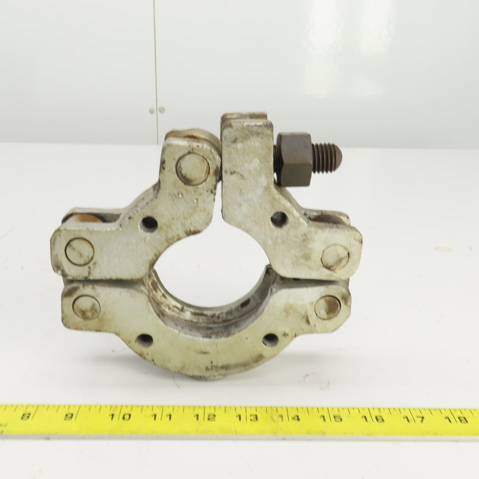 3" ID Steel Hinged Quick Connect Coupling 1-1/4" Hex Head Tightener
